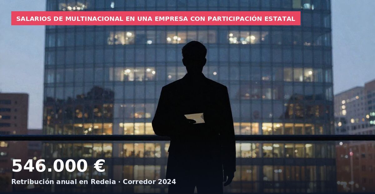 Salarios de multinacional en una empresa con participación estatal: 546.000 € Retribución anual en Redeia · Corredor 2024