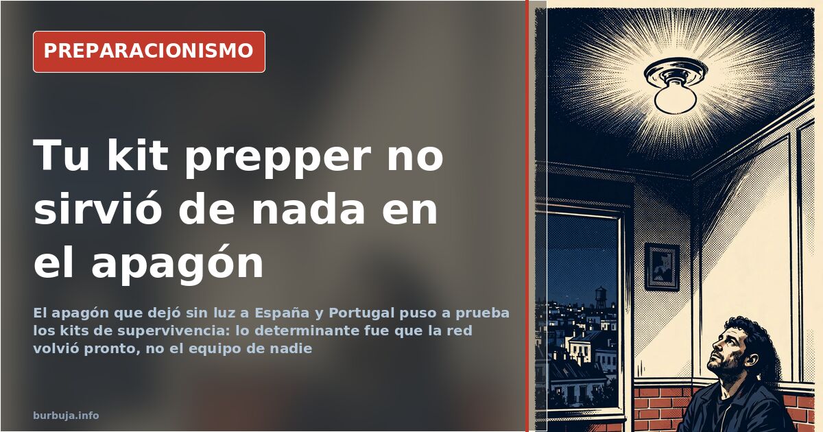 El apagón que dejó en evidencia al kit de supervivencia