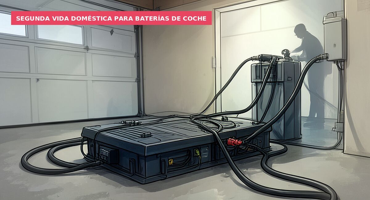 Segunda vida doméstica para baterías de coche
