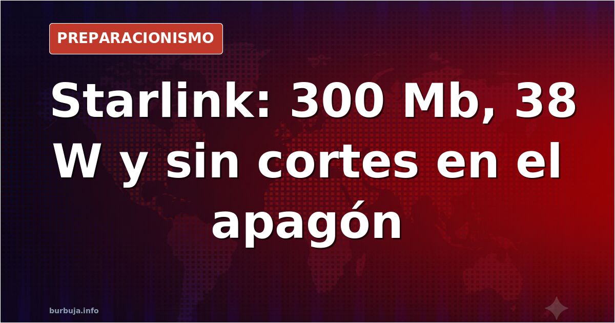 Antena parabólica de Starlink instalada en el tejado de una casa rural aislada, con el cielo despejado al fondo