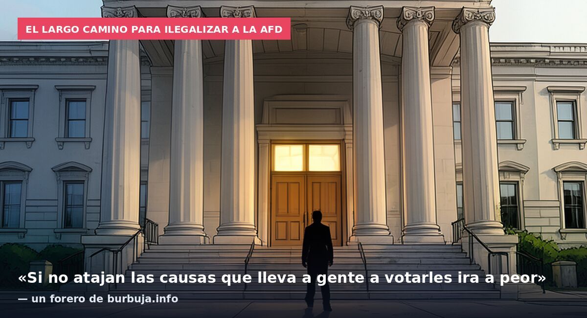 El largo camino para ilegalizar a la AfD: «Si no atajan las causas que lleva a gente a votarles ira a peor» — un forero de burbuja.info