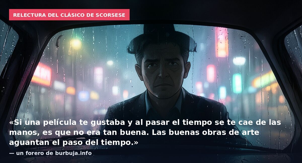 Relectura del clásico de Scorsese: «Si una película te gustaba y al pasar el tiempo se te cae de las manos, es que no era tan buena. Las buenas obras de arte aguantan el paso del tiempo.» — un forero de burbuja.info