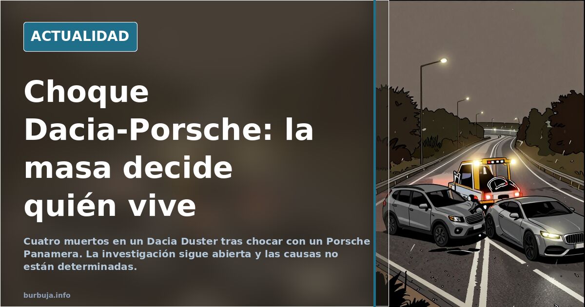Dacia vs Porsche: cuatro muertos y el debate sobre la masa