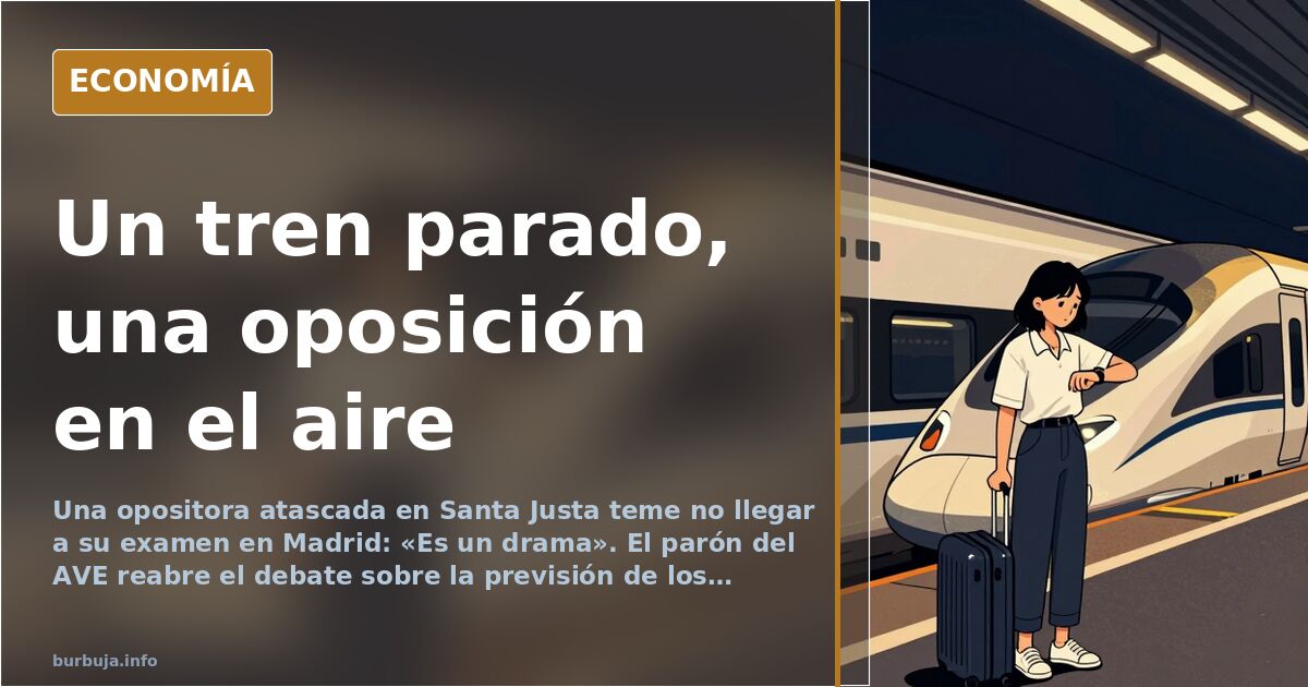 El parón del AVE Sevilla-Madrid deja a una opositora sin su examen