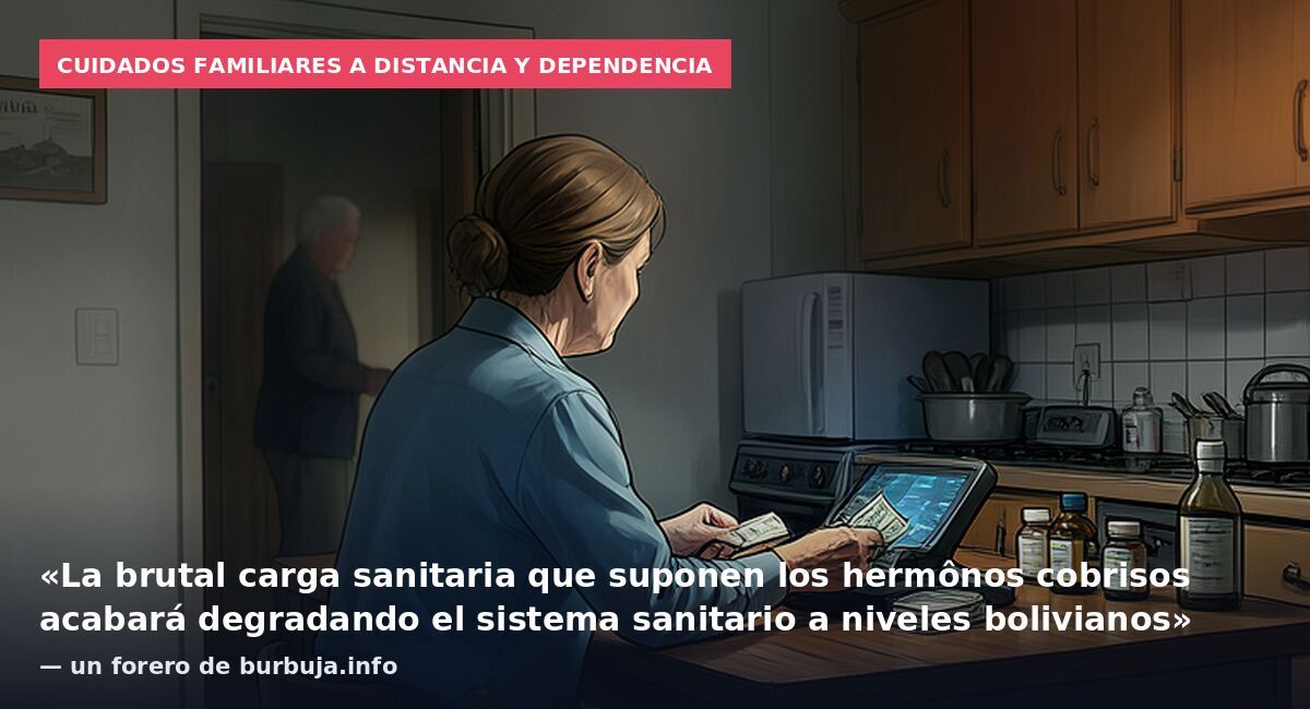 Cuidados familiares a distancia y dependencia: «La brutal carga sanitaria que suponen los hermônos cobrisos acabará degradando el sistema sanitario a niveles bolivianos» — un forero de burbuja.info