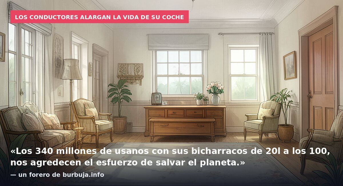 Los conductores alargan la vida de su coche: «Los 340 millones de usanos con sus bicharracos de 20l a los 100, nos agredecen el esfuerzo de salvar el planeta.» — un forero de burbuja.info