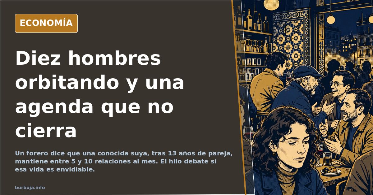 Un relato de foro describe a una mujer con 5-10 citas al mes