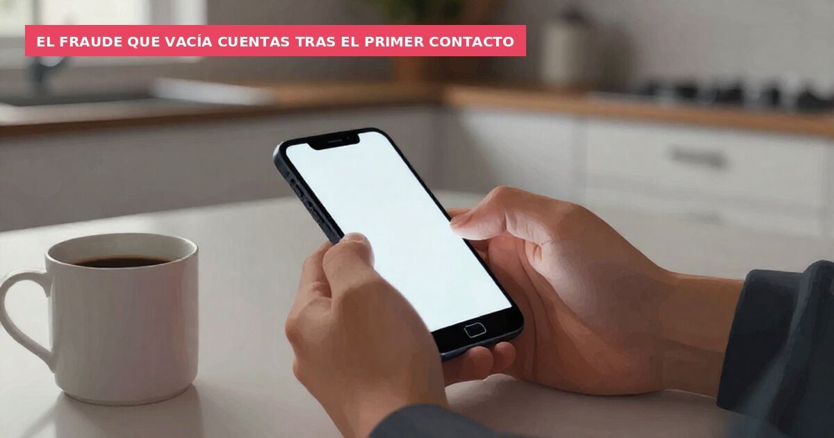 El fraude que vacía cuentas tras el primer contacto