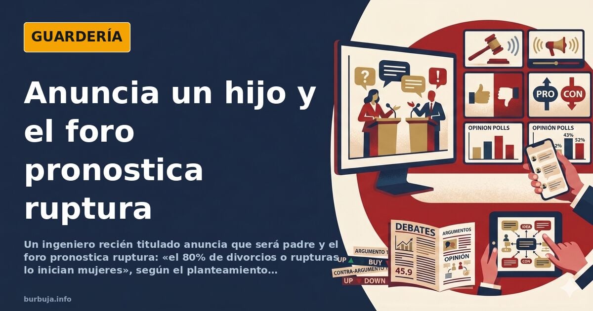 El 'paleto' anuncia paternidad y el foro pronostica ruptura
