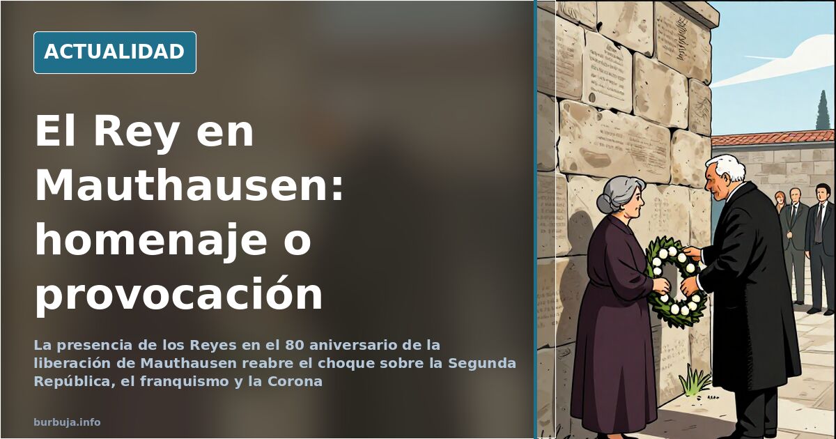 El Rey en Mauthausen: homenaje que reabre la grieta
