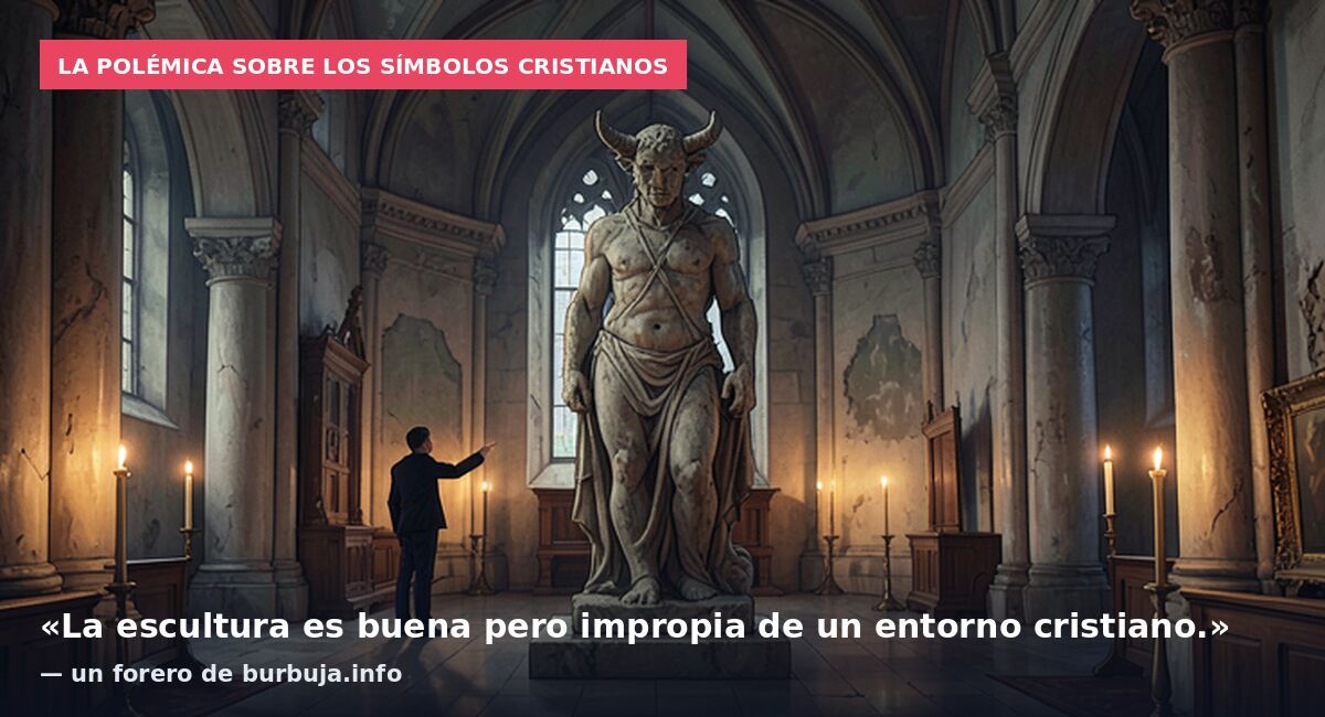 La polémica sobre los símbolos cristianos: «La escultura es buena pero impropia de un entorno cristiano.» — un forero de burbuja.info