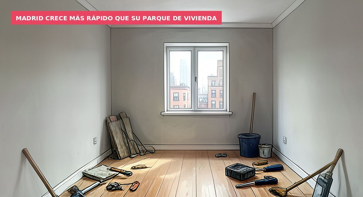 Madrid crece más rápido que su parque de vivienda