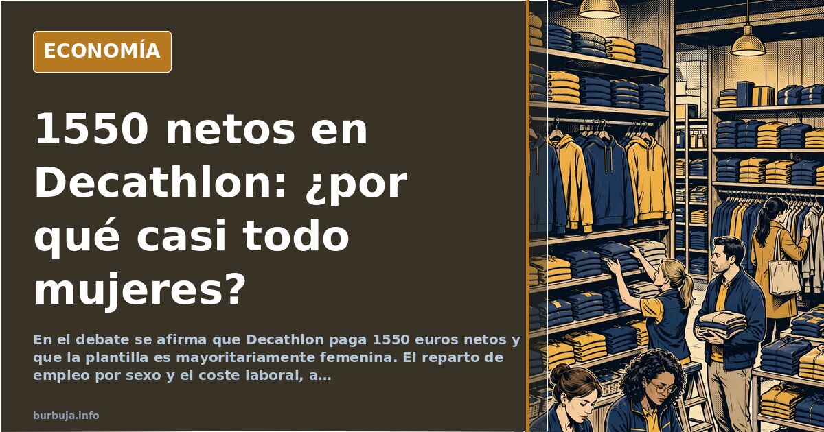 Decathlon y el reparto de empleo por sexo en el comercio