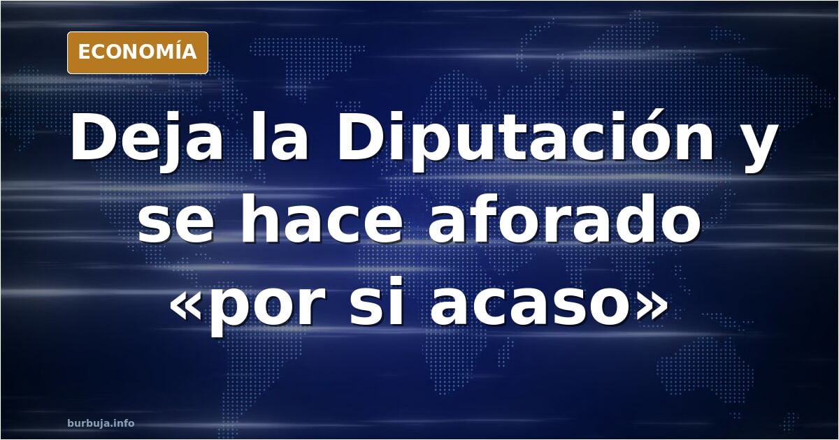 Ilustración editorial de un escaño vacío en un hemiciclo con una puerta de salida hacia un pasillo judicial