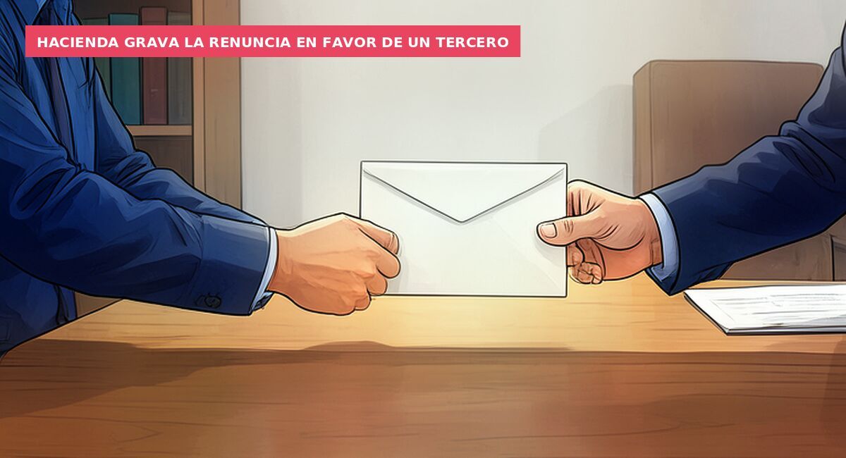 Hacienda grava la renuncia en favor de un tercero