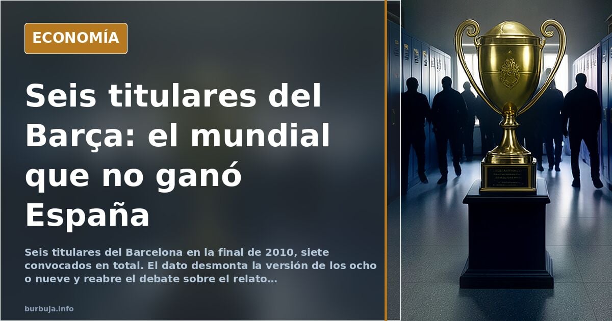 El mundial de 2010 y el relato de los seis titulares del Barça
