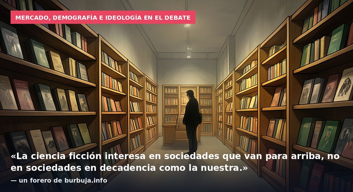 Mercado, demografía e ideología en el debate: «La ciencia ficción interesa en sociedades que van para arriba, no en sociedades en decadencia como la nuestra.» — un forero de burbuja.info