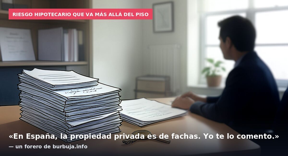 Riesgo hipotecario que va más allá del piso: «En España, la propiedad privada es de fachas. Yo te lo comento.» — un forero de burbuja.info