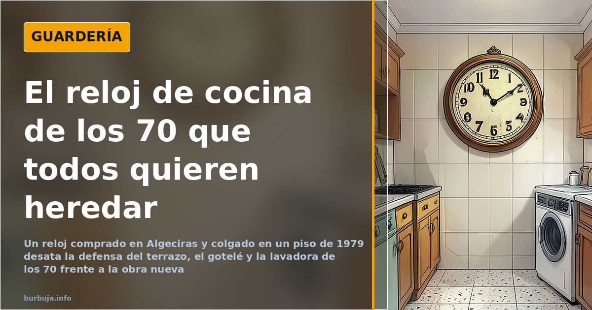1970s kitchen clock sparks nostalgia for Spain's 'paco-piso' era
