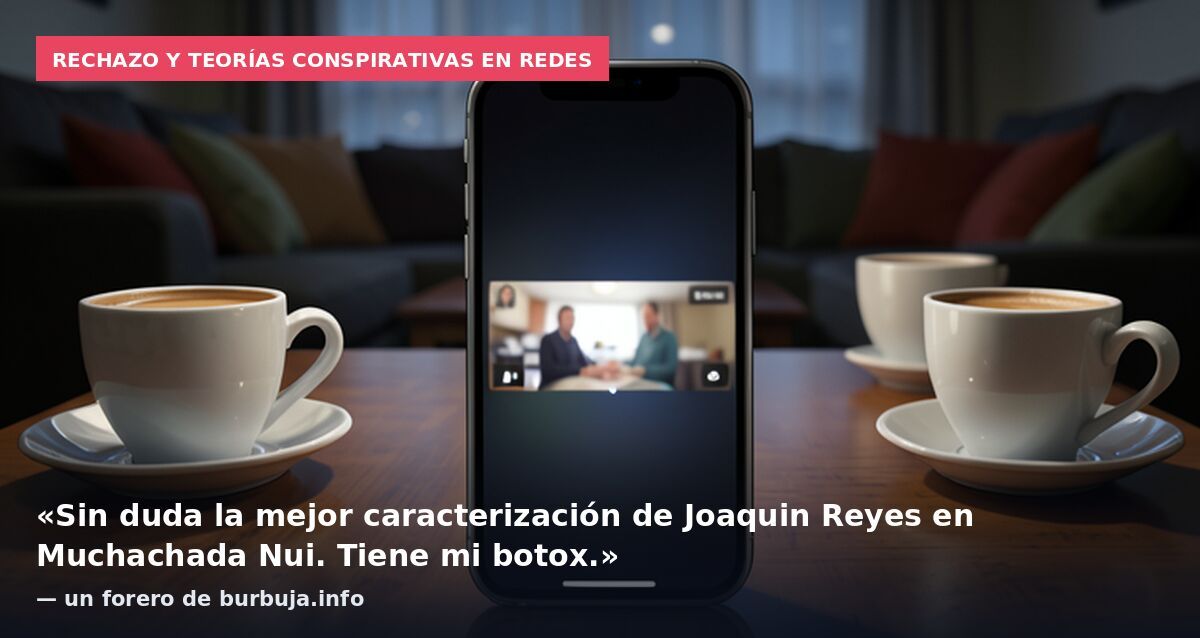 Rechazo y teorías conspirativas en redes: «Sin duda la mejor caracterización de Joaquin Reyes en Muchachada Nui. Tiene mi botox.» — un forero de burbuja.info