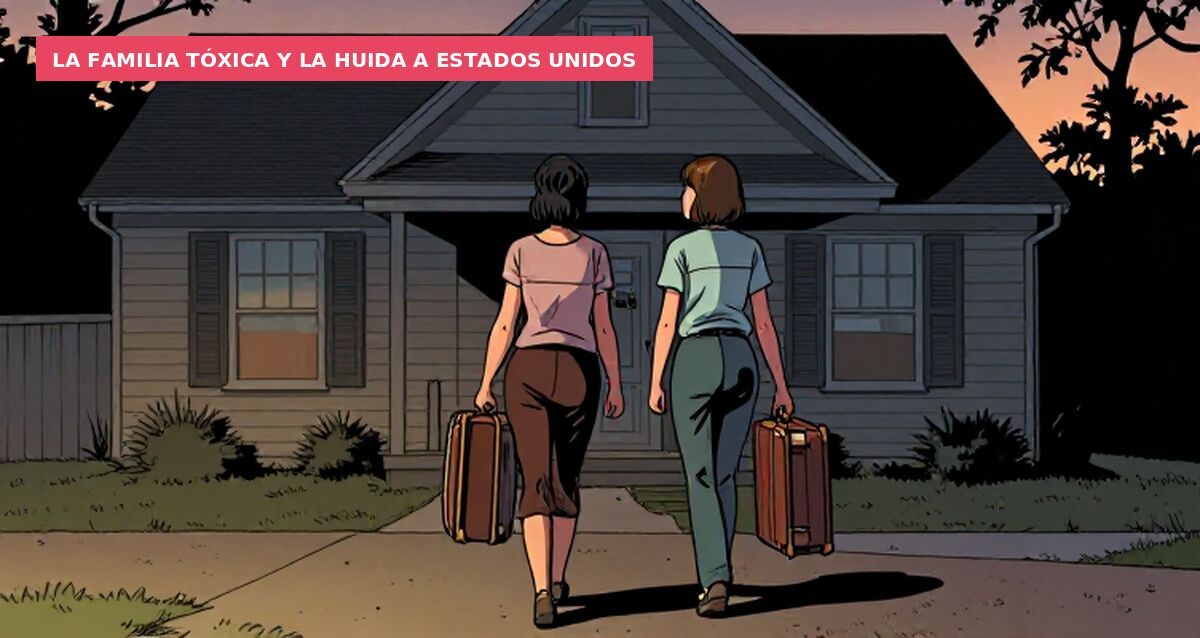 La familia tóxica y la huida a Estados Unidos