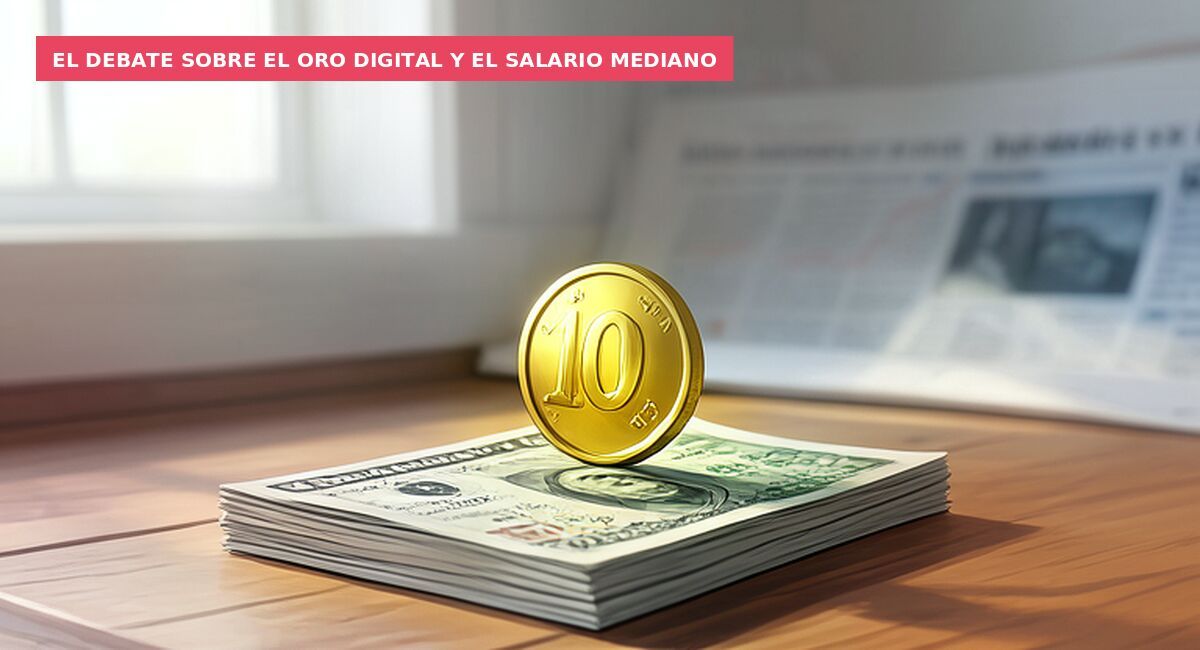 El debate sobre el oro digital y el salario mediano