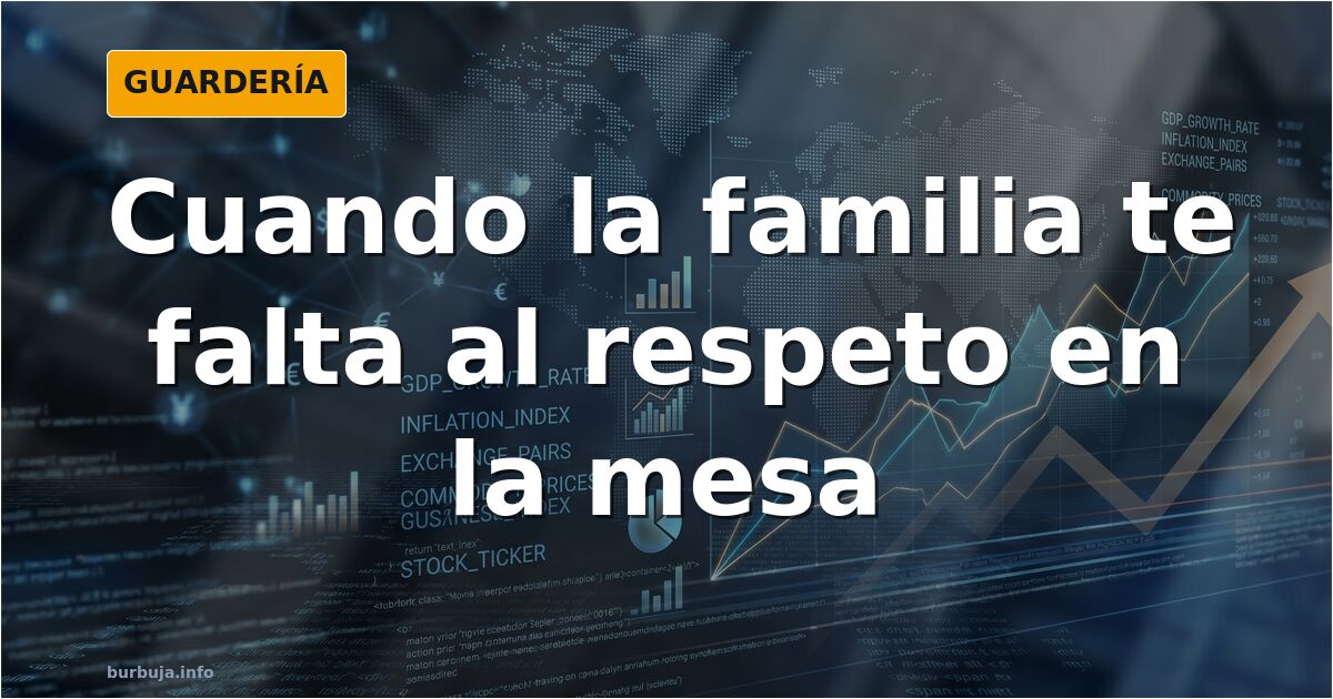 Discutir de política en la cena familiar: el límite del respeto