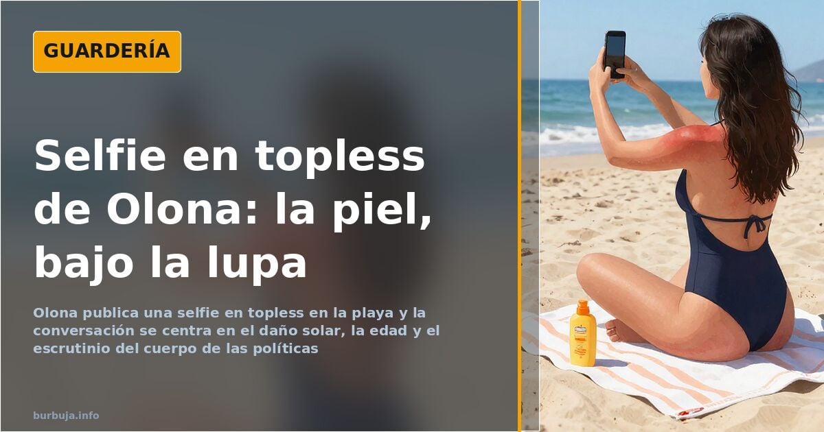 Macarena Olona publica un selfie en topless en la playa