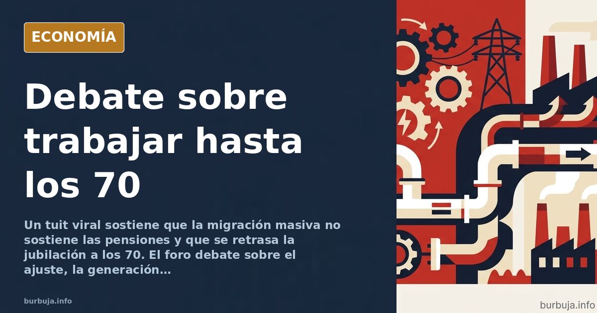 Ilustración editorial de un reloj de arena con monedas de euro y una figura humana mayor, simbolizando el retraso de la jubil
