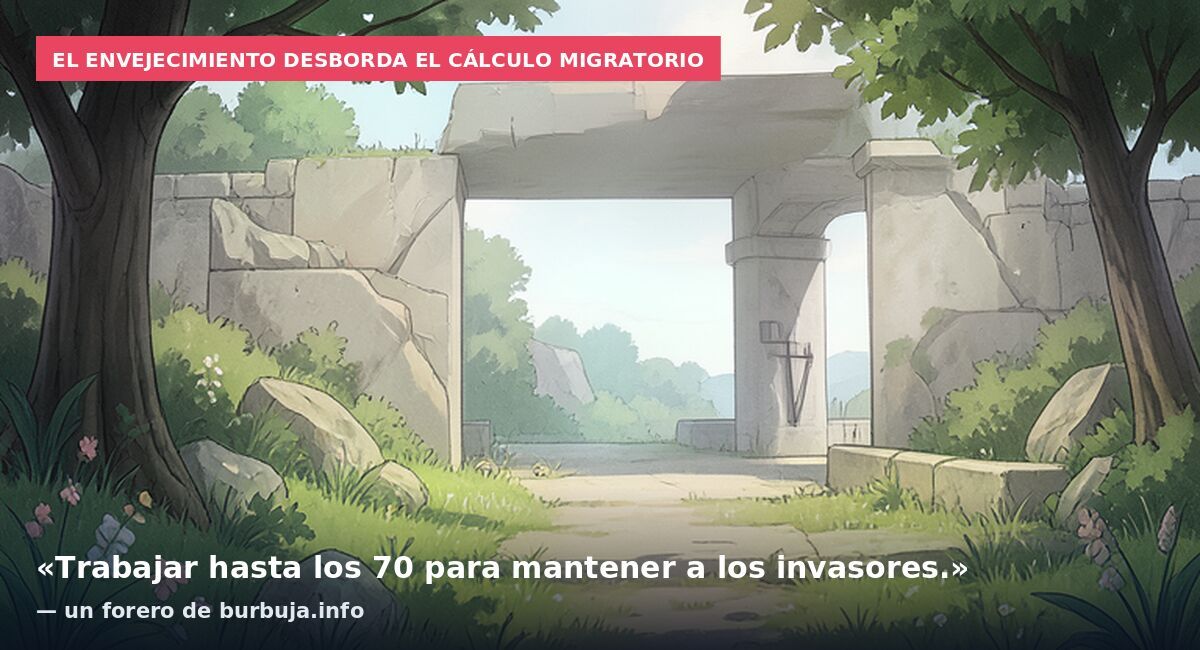 El envejecimiento desborda el cálculo migratorio: «Trabajar hasta los 70 para mantener a los invasores.» — un forero de burbuja.info