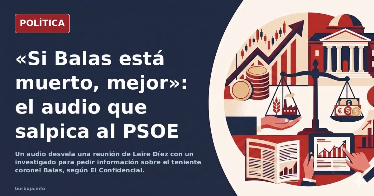 Ilustración editorial de una videoconferencia política clandestina con siluetas de cargos públicos y un expediente marcado co