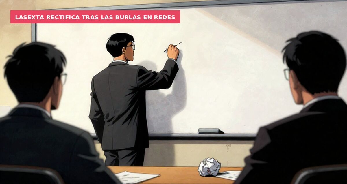LaSexta rectifica tras las burlas en redes