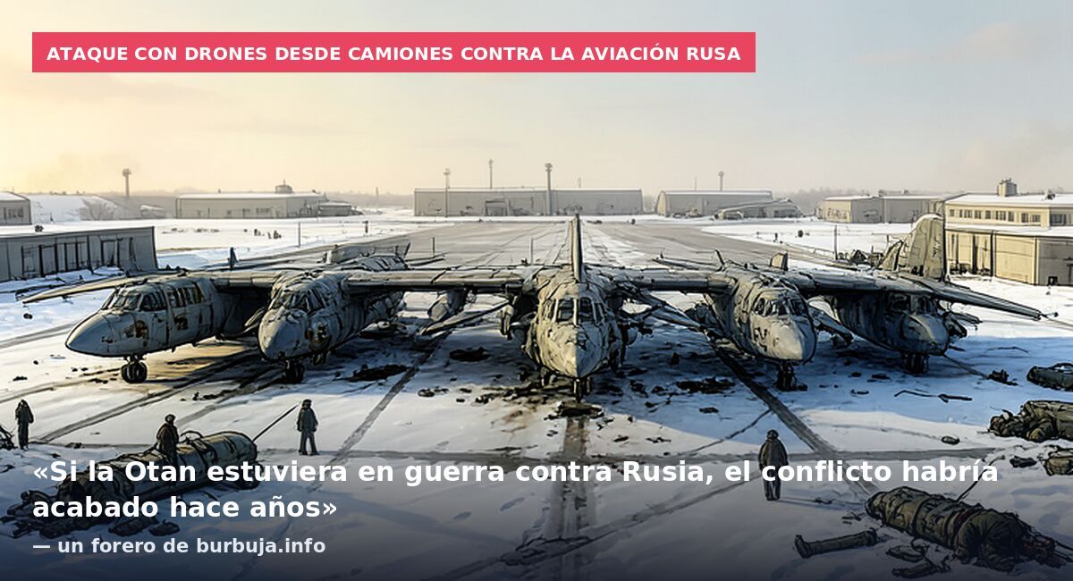 Ataque con drones desde camiones contra la aviación rusa: «Si la Otan estuviera en guerra contra Rusia, el conflicto habría acabado hace años» — un forero de burbuja.info