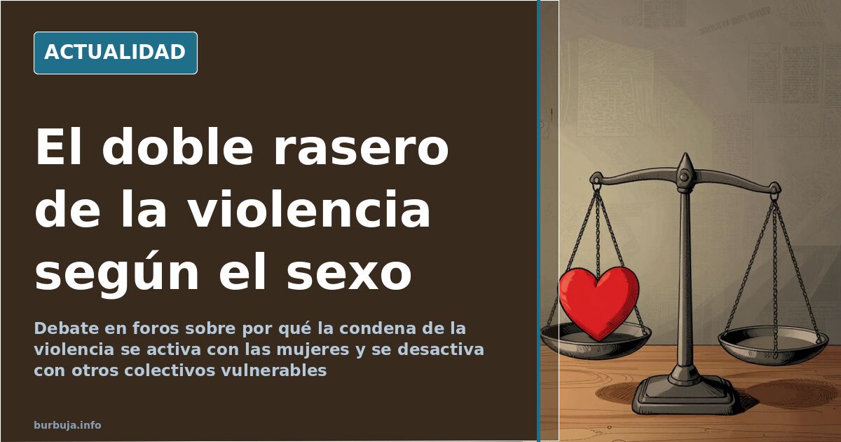 El doble rasero de la violencia según el sexo