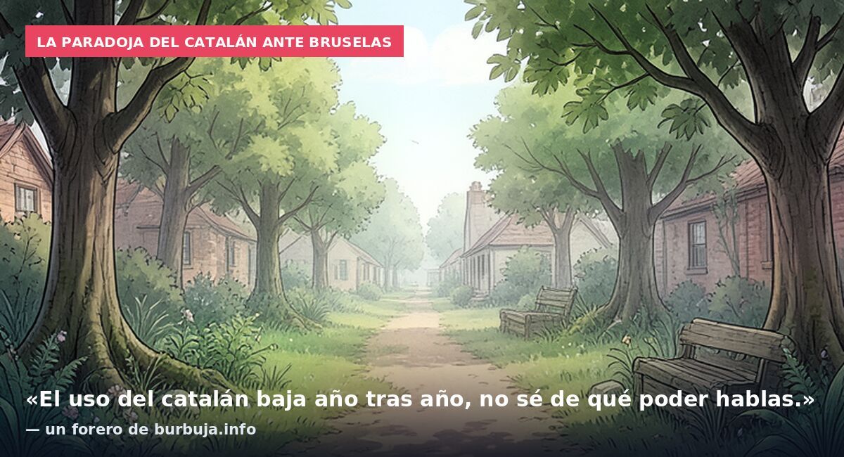 La paradoja del catalán ante Bruselas: «El uso del catalán baja año tras año, no sé de qué poder hablas.» — un forero de burbuja.info