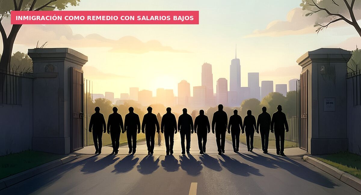 Inmigración como remedio con salarios bajos