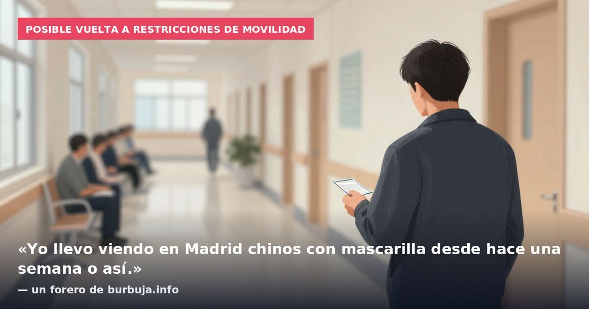 Posible vuelta a restricciones de movilidad: «Yo llevo viendo en Madrid chinos con mascarilla desde hace una semana o así.» — un forero de burbuja.info