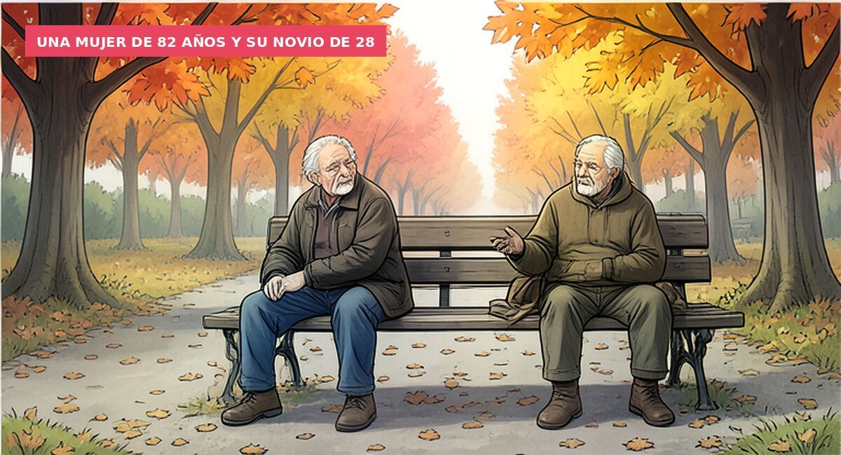 Una mujer de 82 años y su novio de 28