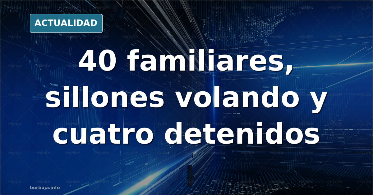 Sala de espera de hospital con sillones volcados y maceteros rotos tras los disturbios en la planta de hospitalización