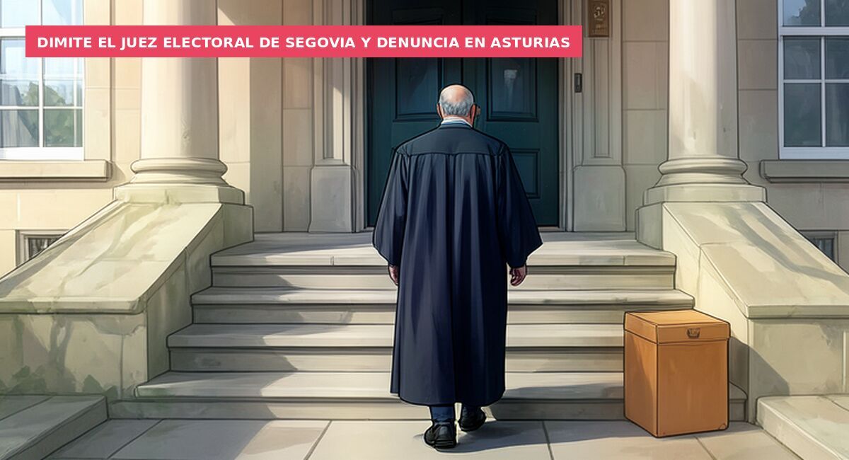 Dimite el juez electoral de Segovia y denuncia en Asturias