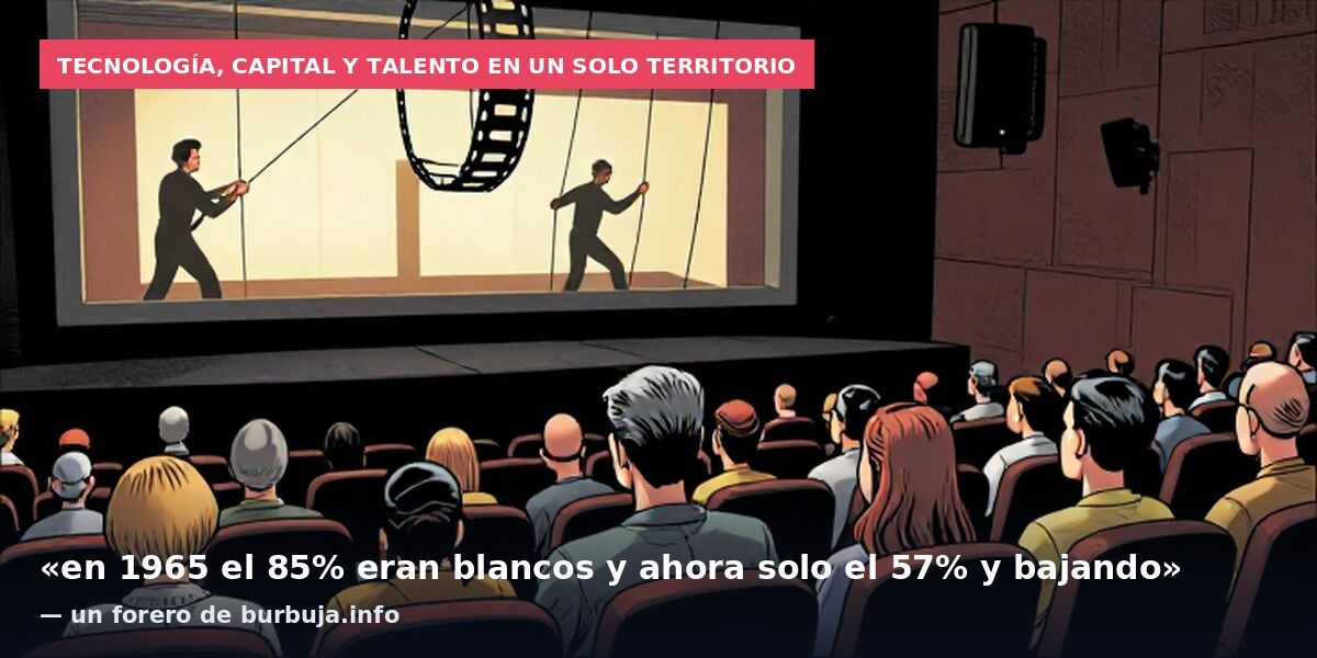 Tecnología, capital y talento en un solo territorio: «en 1965 el 85% eran blancos y ahora solo el 57% y bajando» — un forero de burbuja.info