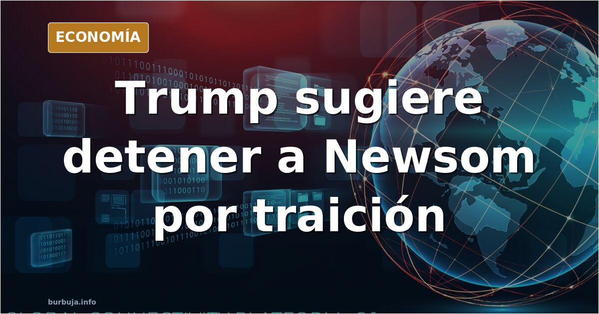 Ilustración editorial de un pulso institucional entre la Casa Blanca y el gobierno de California con la Guardia Nacional desp