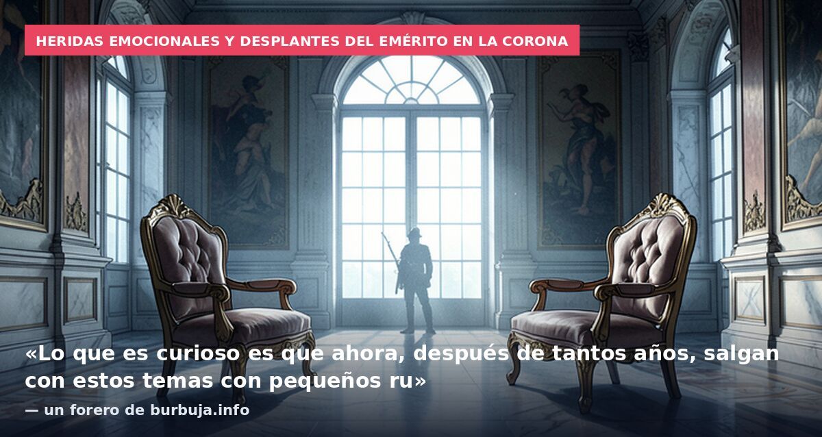 Heridas emocionales y desplantes del emérito en la Corona: «Lo que es curioso es que ahora, después de tantos años, salgan con estos temas con pequeños ru» — un forero de burbuja.info