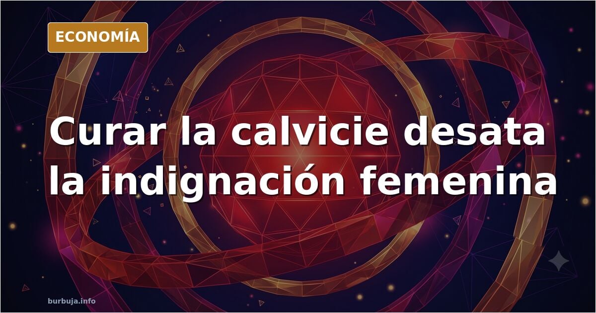 Ilustración editorial de una balanza inclinada con un mechón de pelo en un platillo y una pastilla en el otro