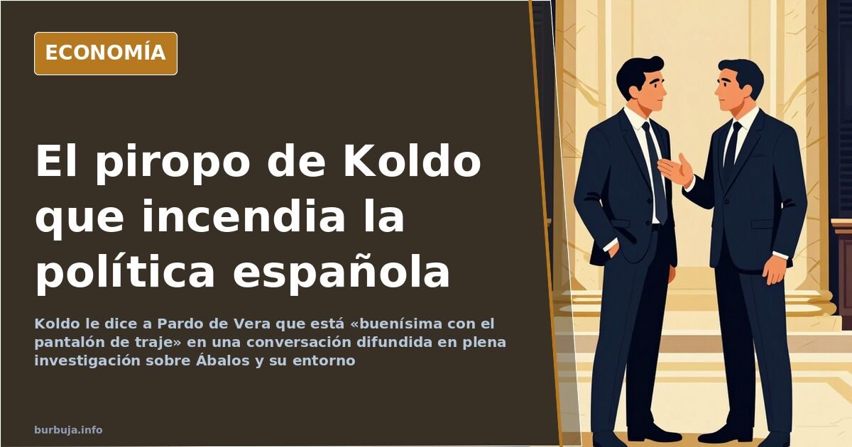 Koldo a Pardo de Vera: «Estás buenísima con el pantalón de traje»