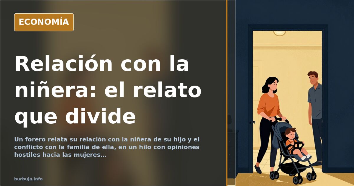 Relato de un forero sobre su relación con la niñera de su hijo