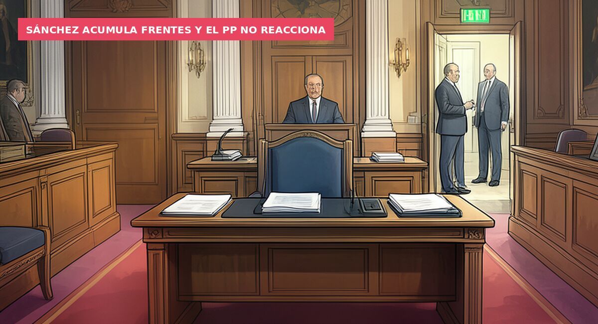 Sánchez acumula frentes y el PP no reacciona