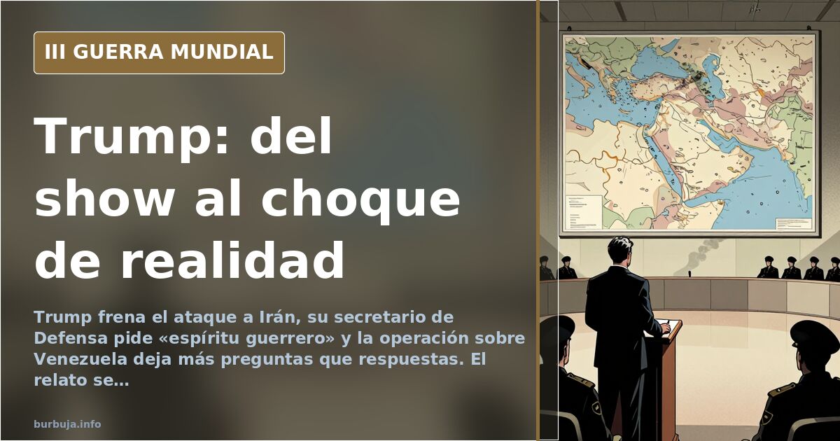 Trump, Irán y Venezuela: el día que el relato se rompió