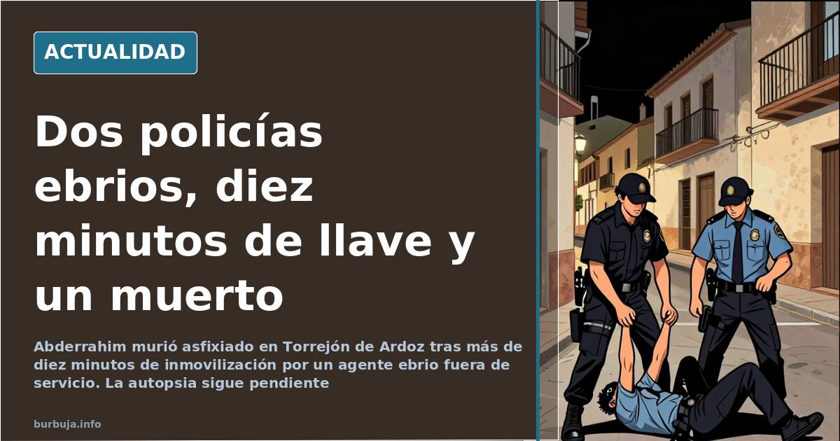 Torrejón: dos agentes ebrios y un hombre muerto en la calle