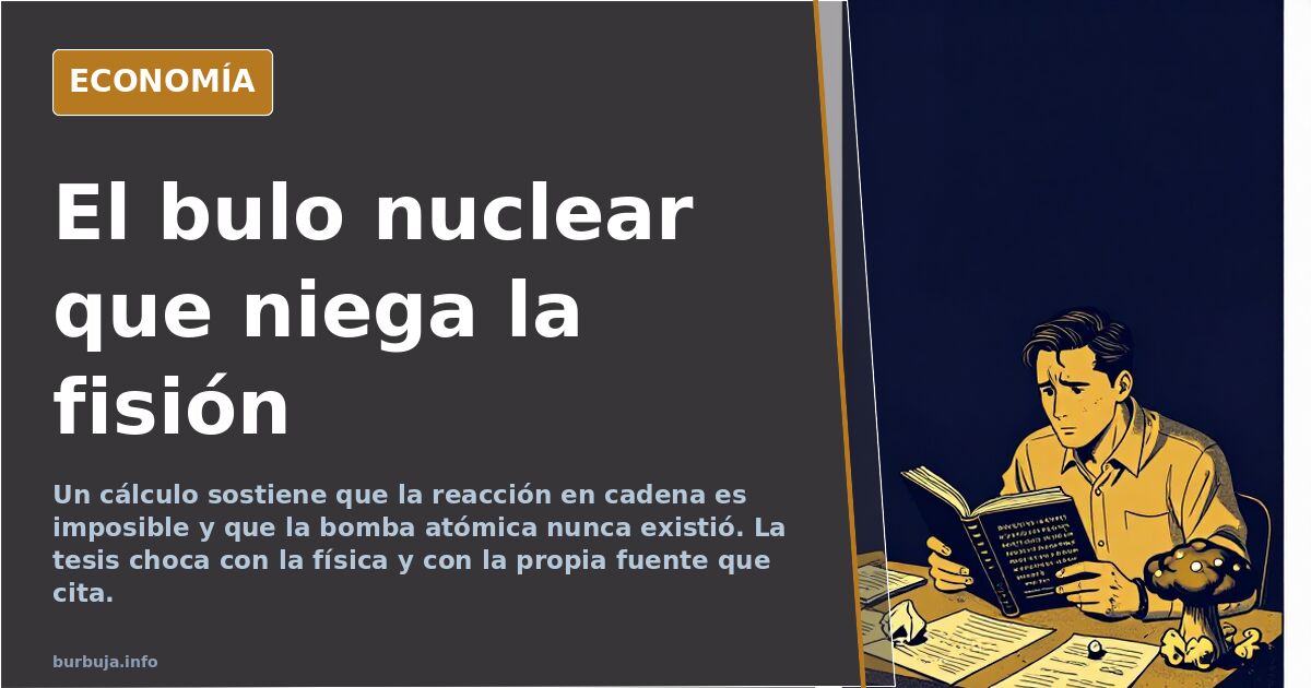 El bulo nuclear que niega la fisión y la masa crítica